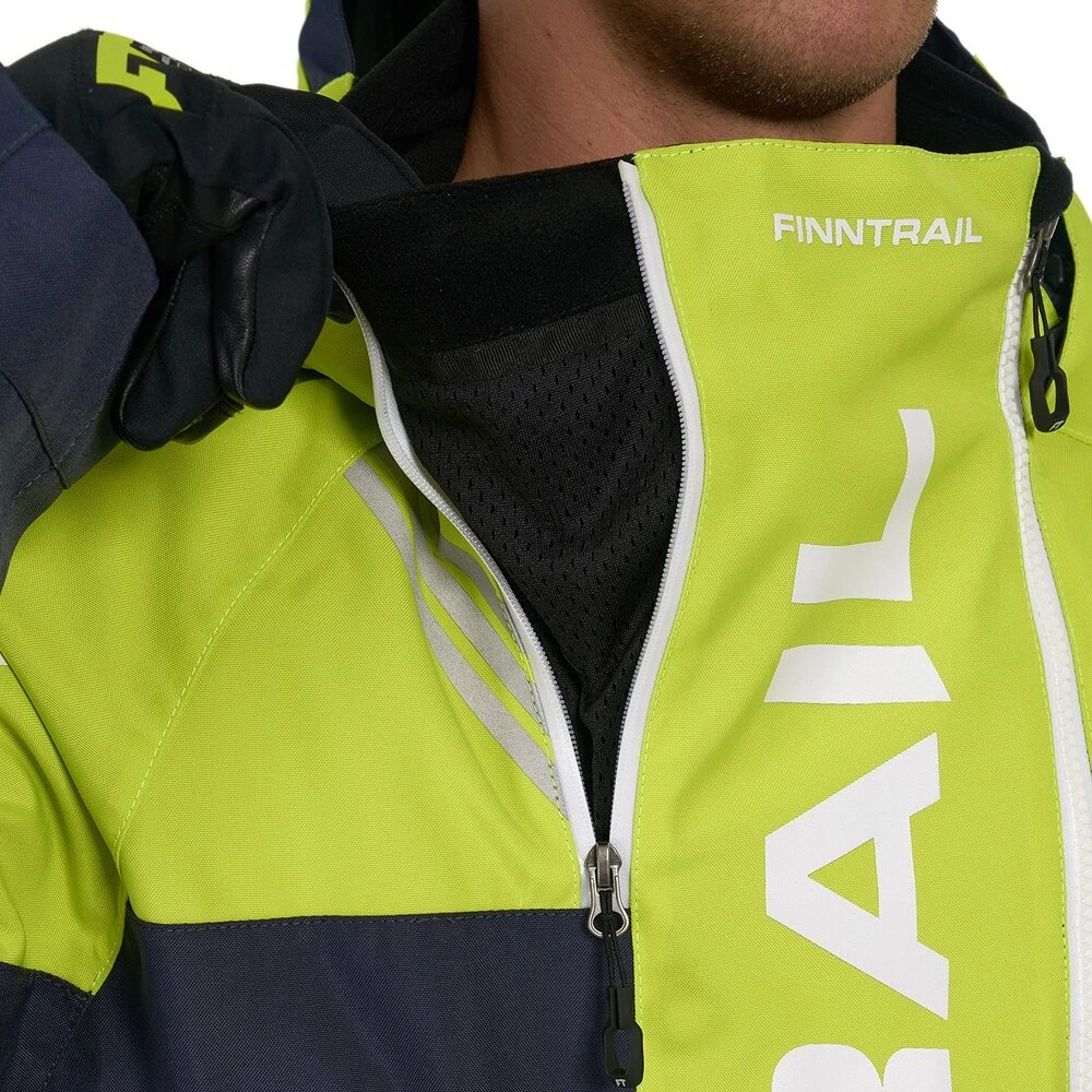 Šiltas kombinezonas Finntrail BACKCOUNTRY DarkGreyLime 3901, Dydis: XS