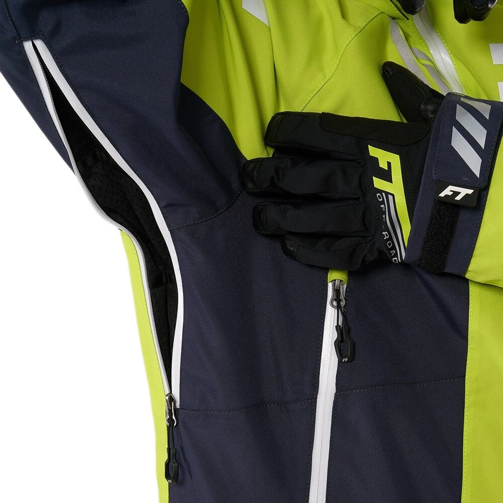 Šiltas kombinezonas Finntrail BACKCOUNTRY DarkGreyLime 3901, Dydis: XS