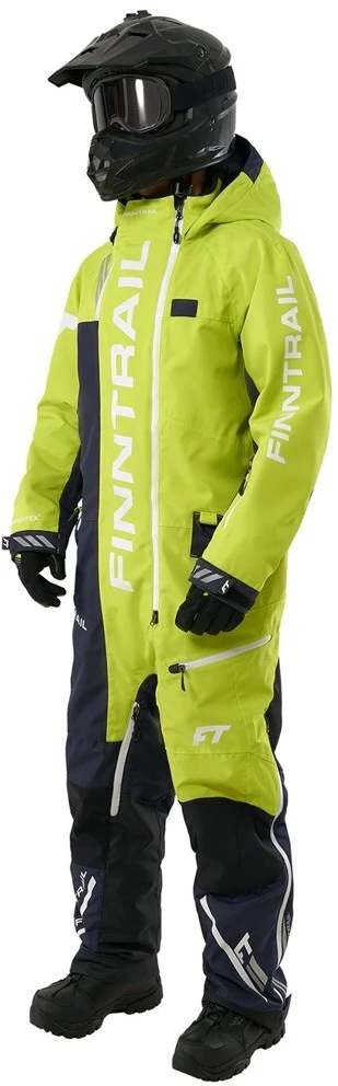 Šiltas kombinezonas Finntrail BACKCOUNTRY DarkGreyLime 3901, Dydis: XS