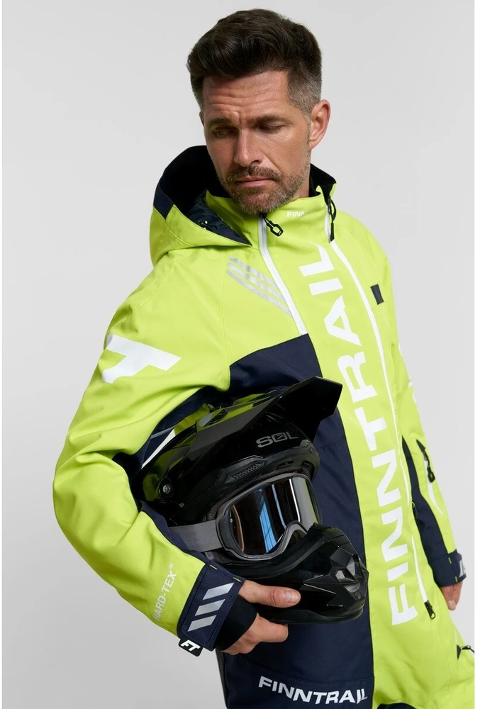 Šiltas kombinezonas Finntrail BACKCOUNTRY DarkGreyLime 3901, Dydis: XS