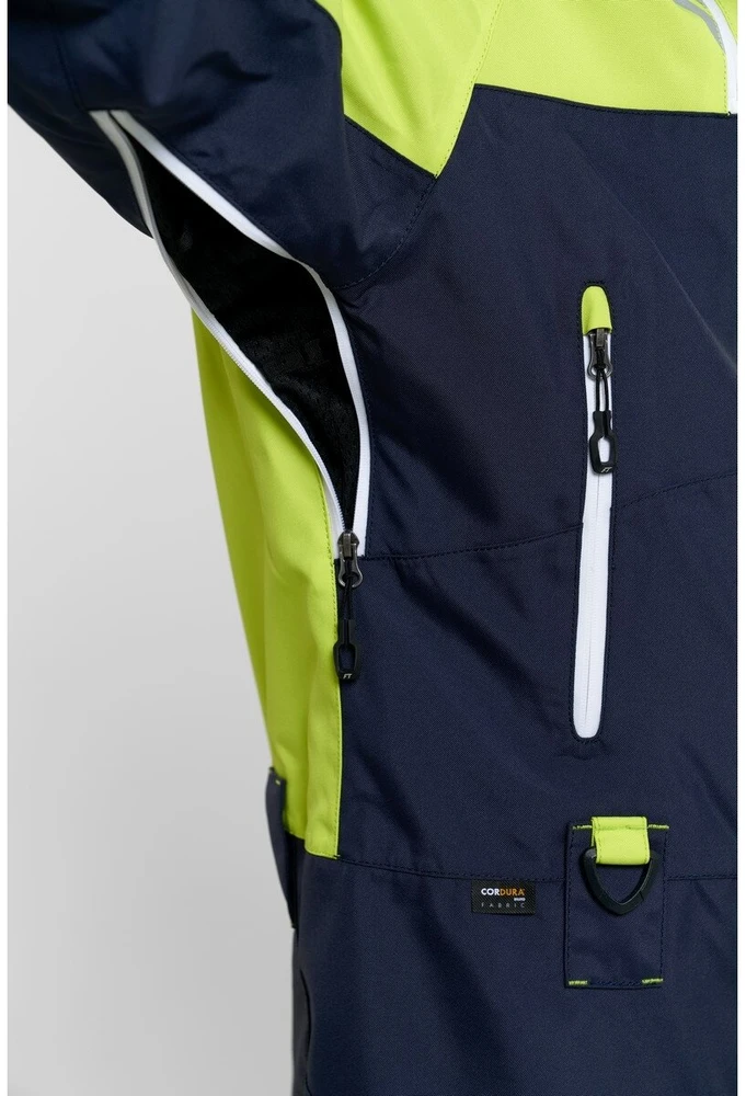 Šiltas kombinezonas Finntrail BACKCOUNTRY DarkGreyLime 3901, Dydis: XS