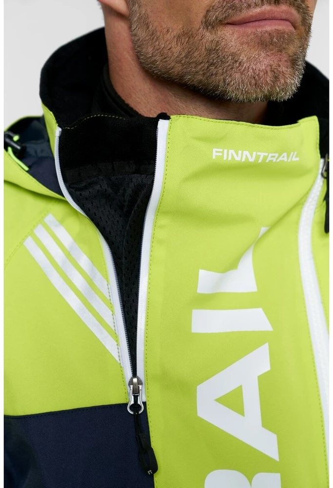 Šiltas kombinezonas Finntrail BACKCOUNTRY DarkGreyLime 3901, Dydis: XS