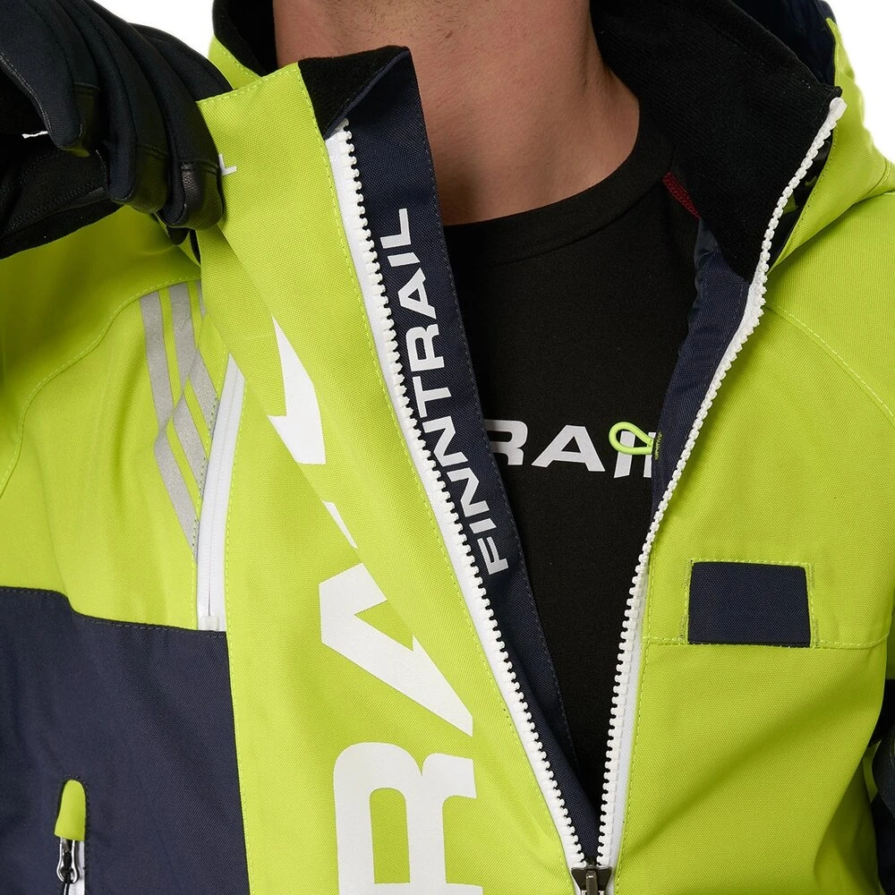 Šiltas kombinezonas Finntrail BACKCOUNTRY DarkGreyLime 3901, Dydis: XS