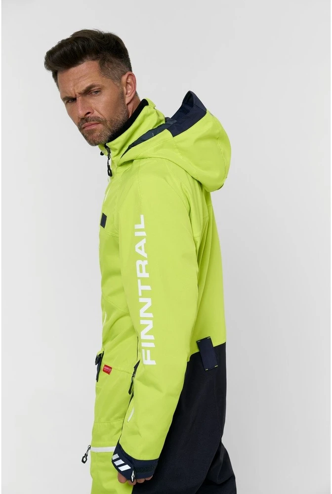 Šiltas kombinezonas Finntrail BACKCOUNTRY DarkGreyLime 3901, Dydis: XS