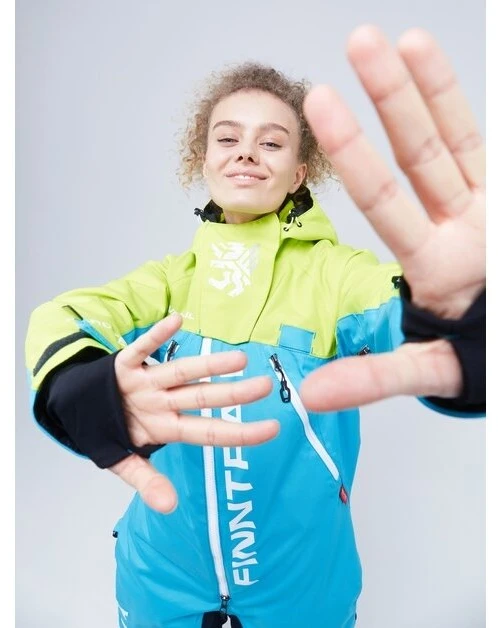 Šiltas kombinezonas Finntrail RACHEL BlueLime 3851, Dydis: XS