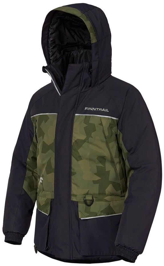 Šiltas kostiumas Finntrail NORDY CamoShadowGreen 3757, Marškinėlių, džemperių ar striukių dydis: XS