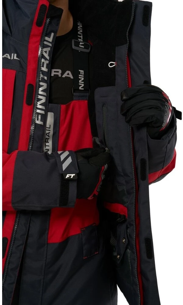 Šiltas kostiumas Finntrail POWERMAN Raudona 3752, Dydis: XS