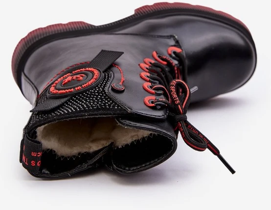 Šilti batai Trapper Boots Kids' Juodas Askya BSB27477