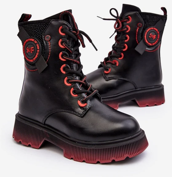 Šilti batai Trapper Boots Kids' Juodas Askya BSB27477
