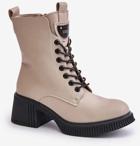 Šilti moteriški batai iš natūralios odos Smėlio spalvos Vinceza