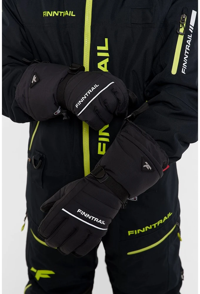 Šiltos pirštinės Finntrail FREERIDE Graphite 2700, Dydis: M