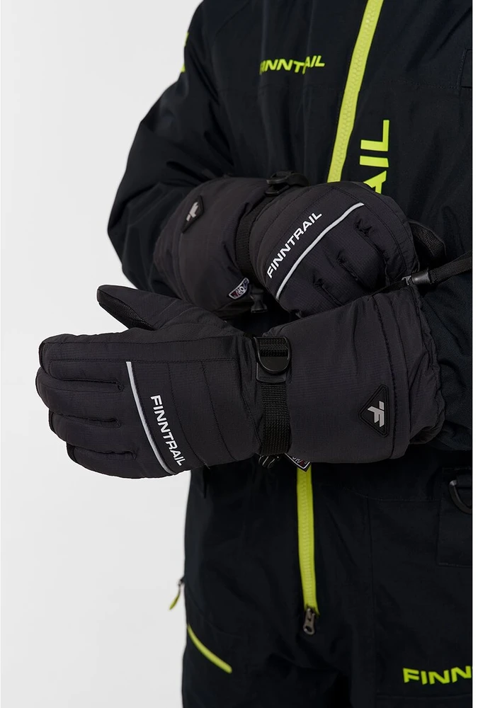 Šiltos pirštinės Finntrail FREERIDE Graphite 2700, Dydis: M
