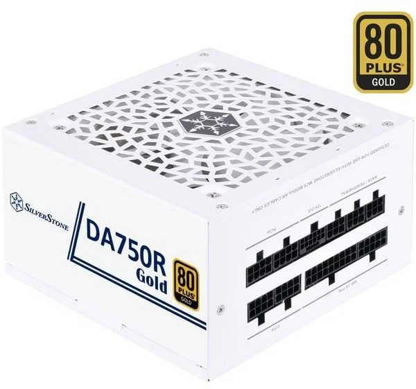 „SilverStone SST-DA750R-GMA-WWW“, kompiuterio maitinimo šaltinis - baltas, 1x 12 kontaktų ATX3.0, 4x PCIe, kabelių valdymas, 750 vatų