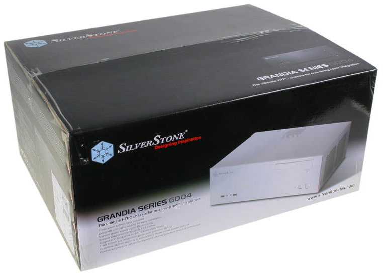 PC korpusas Silverstone SST-GD04B USB 3.0 Grandia HTPC Micro ATX, Juodas