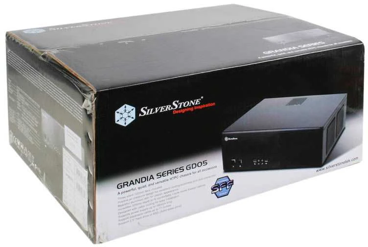 SilverStone Grandia 05 Kompiuterio važiuoklė USB 3.0 x 2, Mic x1, Spk x1, Juodas, Micro ATX, Maitinimo blokas Komplekte Ne
