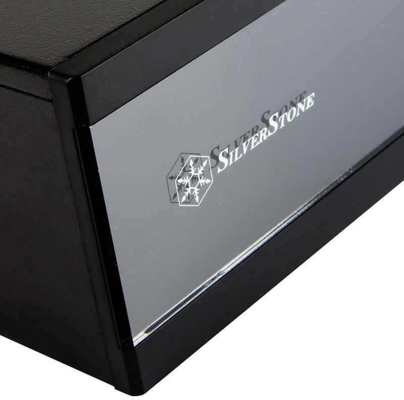 PC korpusas Silverstone Silent SST-ML05B Milo Slim HTPC Mini-ITX, juodas