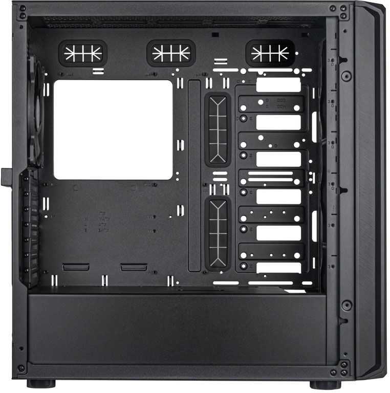 SilverStone SST-SED1-B Seta D1 Mid Tower - Juodas