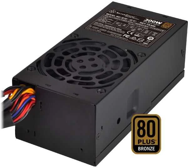 SilverStone SST-TX300, kompiuterio maitinimo šaltinis - juodas, 1x PCIe, 300 vatų