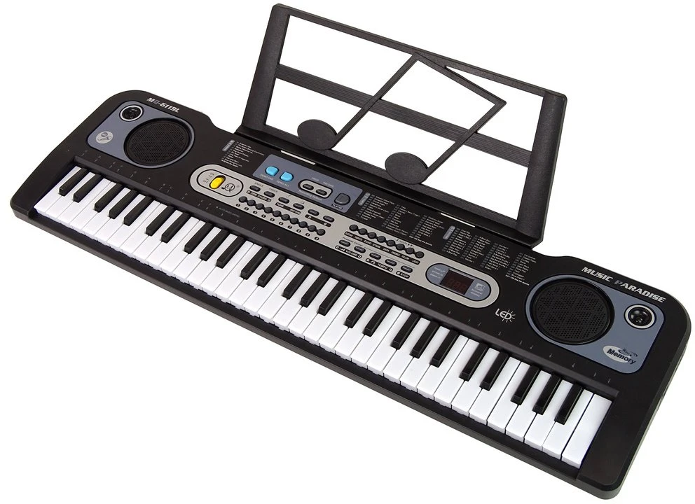 Keyboard Elektrinė Klaviatūra su Mikrofonu LeanToys, 75x19x25 cm