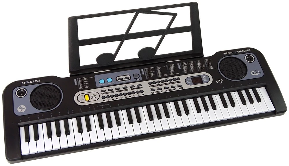 Keyboard Elektrinė Klaviatūra su Mikrofonu LeanToys, 75x19x25 cm
