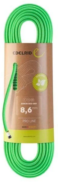 Siskin Eco sausa virvė 8.6 mm 70 metrų neoninė žalia