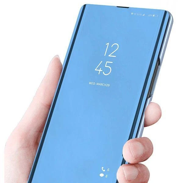Skaidraus vaizdo atverčiamas dėklas Huawei nova 9, juodas