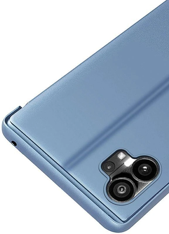 Hurtel Clear View Nothing Phone 1 atverčiamas dėklas telefonui juodos spalvos