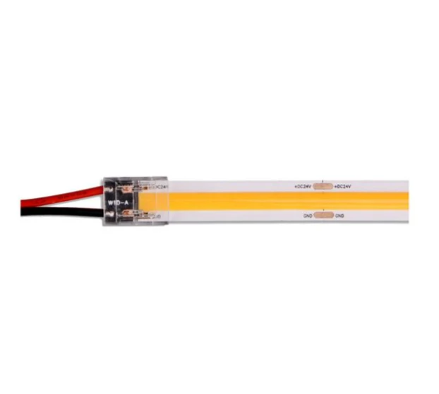 V-tac Skaidri jungtis didelio tankio arba 10mm LED COB juostai, 5A, 0-36V, IP20