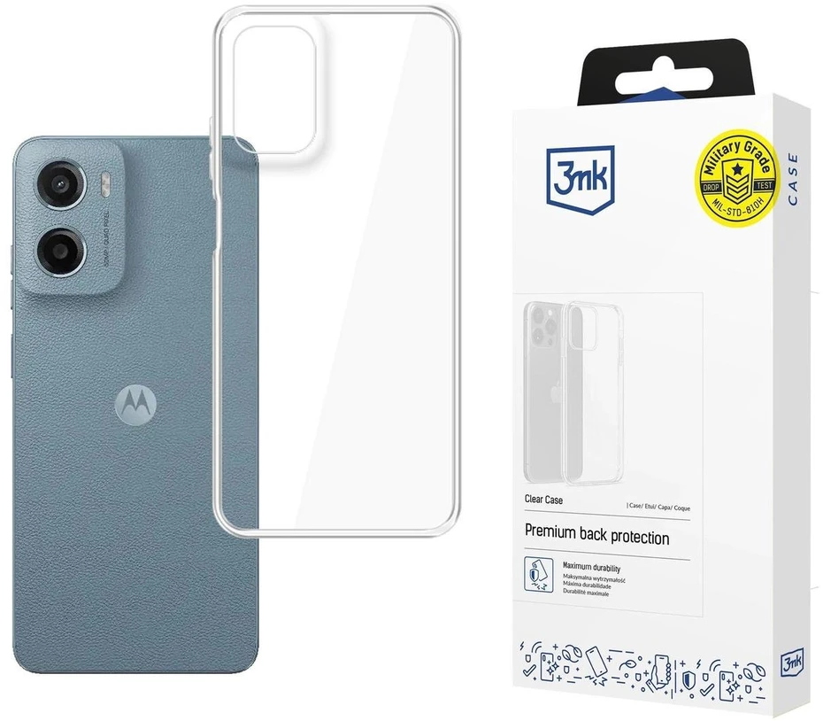 3Mk Protection 3mk skaidrus dėklas, skirtas Motorola Moto G05 / E15 G4 - skaidrus