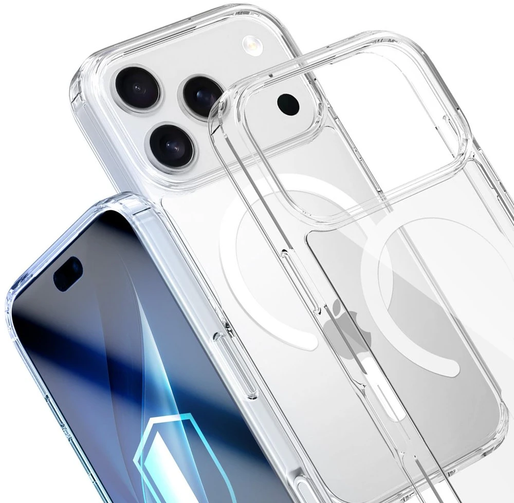 Dėklas 3Mk apsauga 3mk „Armor MagCase“, skirtas „iPhone 17 Pro Max“ – skaidrus