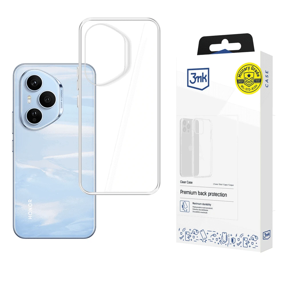3Mk Telefono dėklas „Honor 400 PRO“ – 3 mk skaidrus