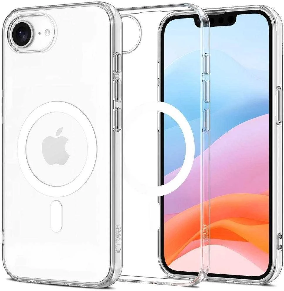 „Tech-Protect FlexAir MagSafe“ dėklas, skirtas „iPhone 16e“ / „17e“ – skaidrus