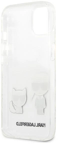 Skaidrus dėklas Karl Lagerfeld Karl & Choupette iPhone 13 mini