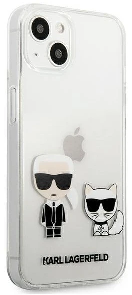 Skaidrus dėklas Karl Lagerfeld Karl & Choupette iPhone 13 mini