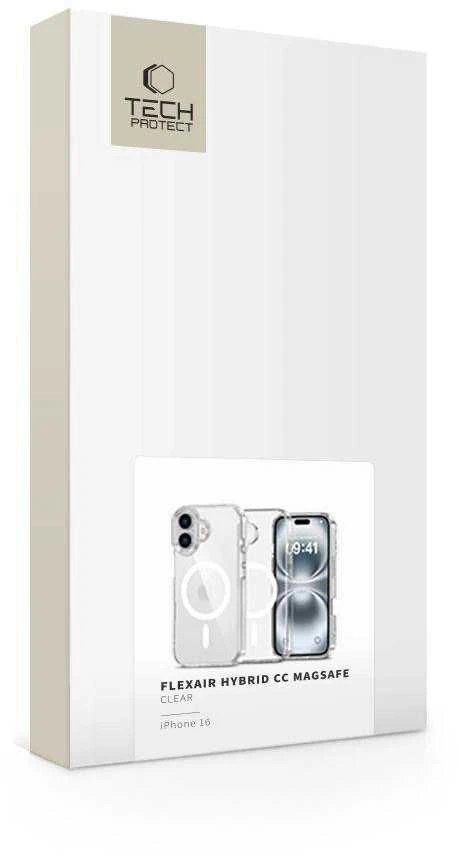 Dėklas Apple iPhone 16 Tech-Protect FlexAir Hybrid CC MagSafe Fire Screen ekranas