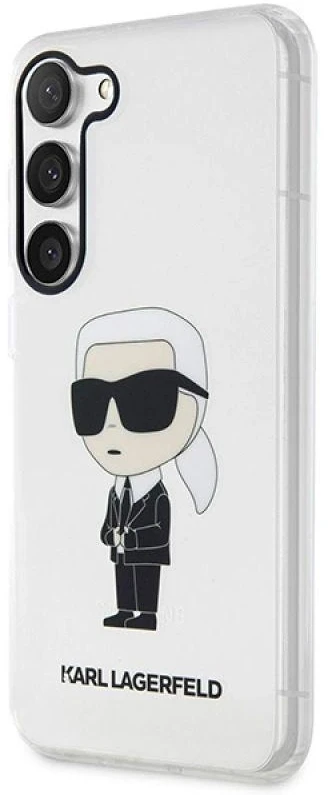 Karl Lagerfeld dėklas, skirtas Samsung Galaxy S23 KLHCS23SHNIKTCT permatomas HC IML NFT Ikonik