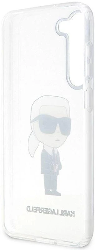 Karl Lagerfeld dėklas, skirtas Samsung Galaxy S23 KLHCS23SHNIKTCT permatomas HC IML NFT Ikonik