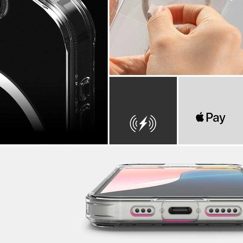 Ringke Fusion Magsafe iPhone 16 dėklas – skaidrus