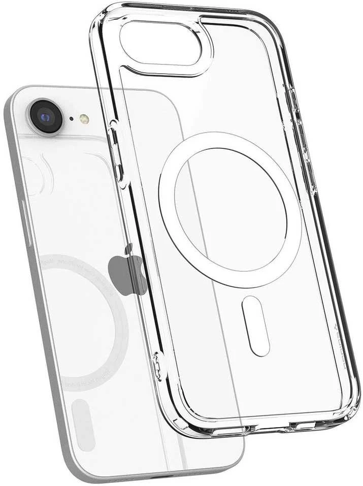 Spigen itin hibridinis „MagSafe“ dėklas, skirtas „iPhone 16e“ / „17e“ – skaidrus