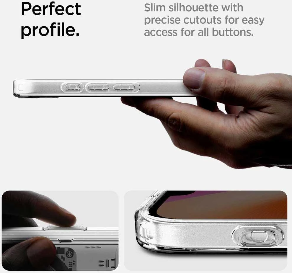 Spigen itin hibridinis „MagSafe“ dėklas, skirtas „iPhone 16e“ / „17e Neo One“ – skaidrus