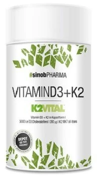 Sinob Vitaminai D3 + K2 60 Kapsulių