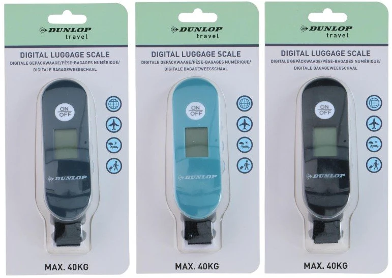 Dunlop - Digital luggage scale iki 40 kg (Turquoise)
