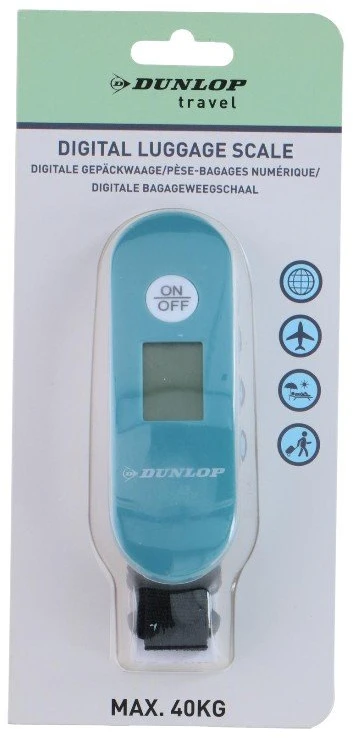 Dunlop - Digital luggage scale iki 40 kg (Turquoise)