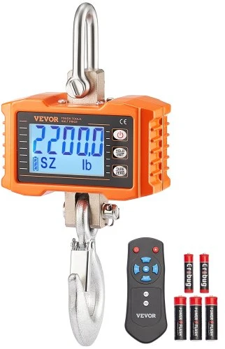 VEVOR Skaitmeninės kraninės svarstyklės 1000 kg