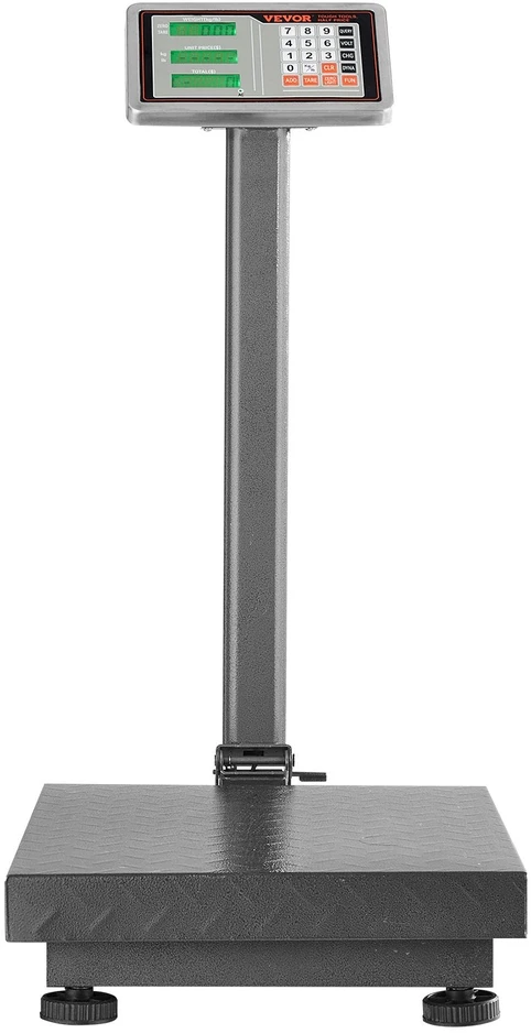 VEVOR Elektroninės platforminės svarstyklės 300 kg, tikslumas 50 g