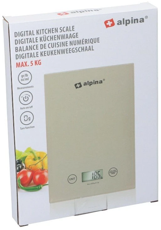 Virtuvinės svarstyklės Alpina - Digital kitchen scale iki 5kg