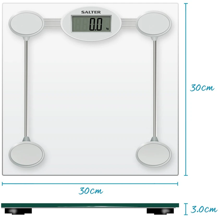 Skaitmeninės vonios svarstyklės Salter 9018S, 180 kg, sidabro spalvos