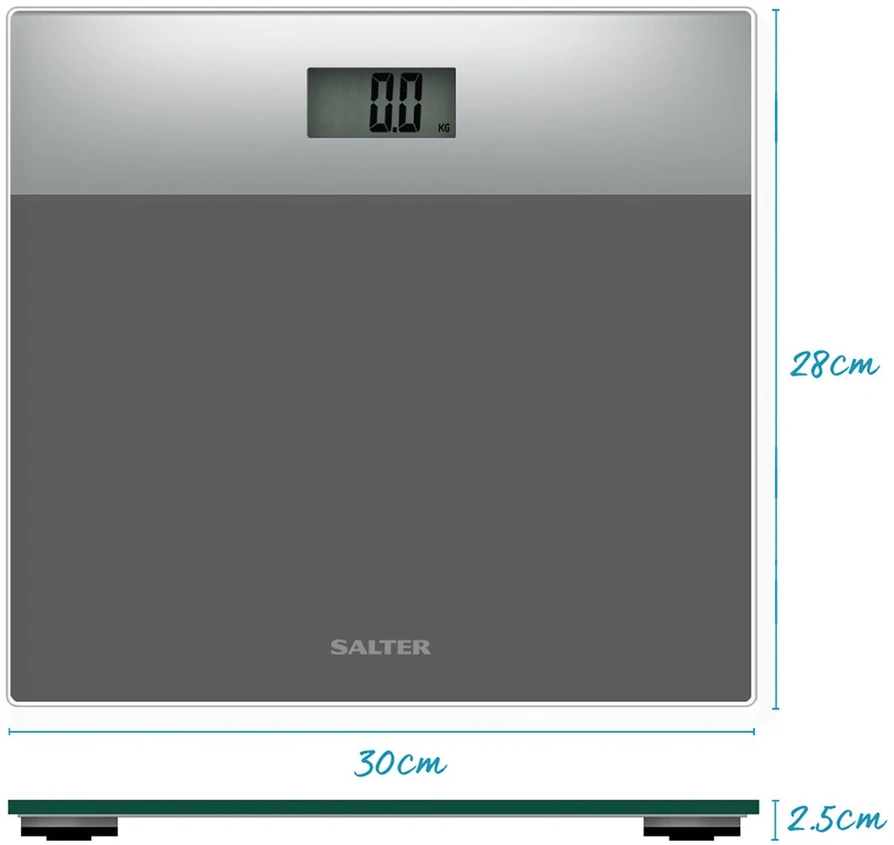 Skaitmeninės vonios svarstyklės Salter 9206, 180 kg, sidabro spalvos