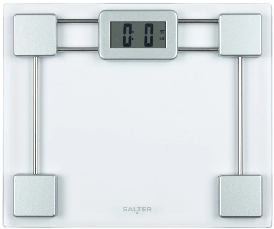 Skaitmeninės vonios svarstyklės Salter SVFEU12, 150 kg, sidabro ir skaidrios spalvos