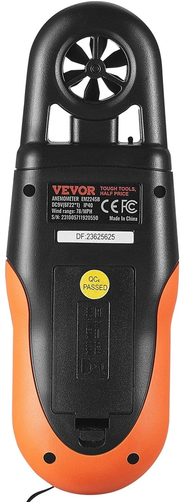 VEVOR Bluetooth nešiojamas anemometras įranga HVAC
